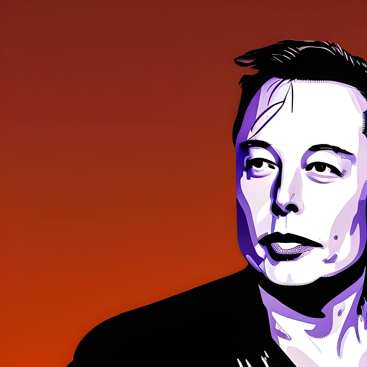 Beitragsbild XAis neue KI Grok-3. Die Illustration zeigt Elon Musk vor einem roten Hintergrund.